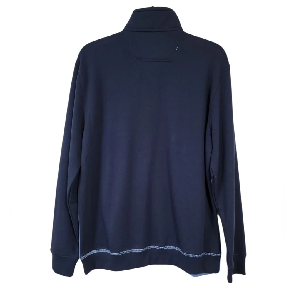 Izod NWT Size Small Men's Stylish Sweater in Navy and Light Blue Blazer